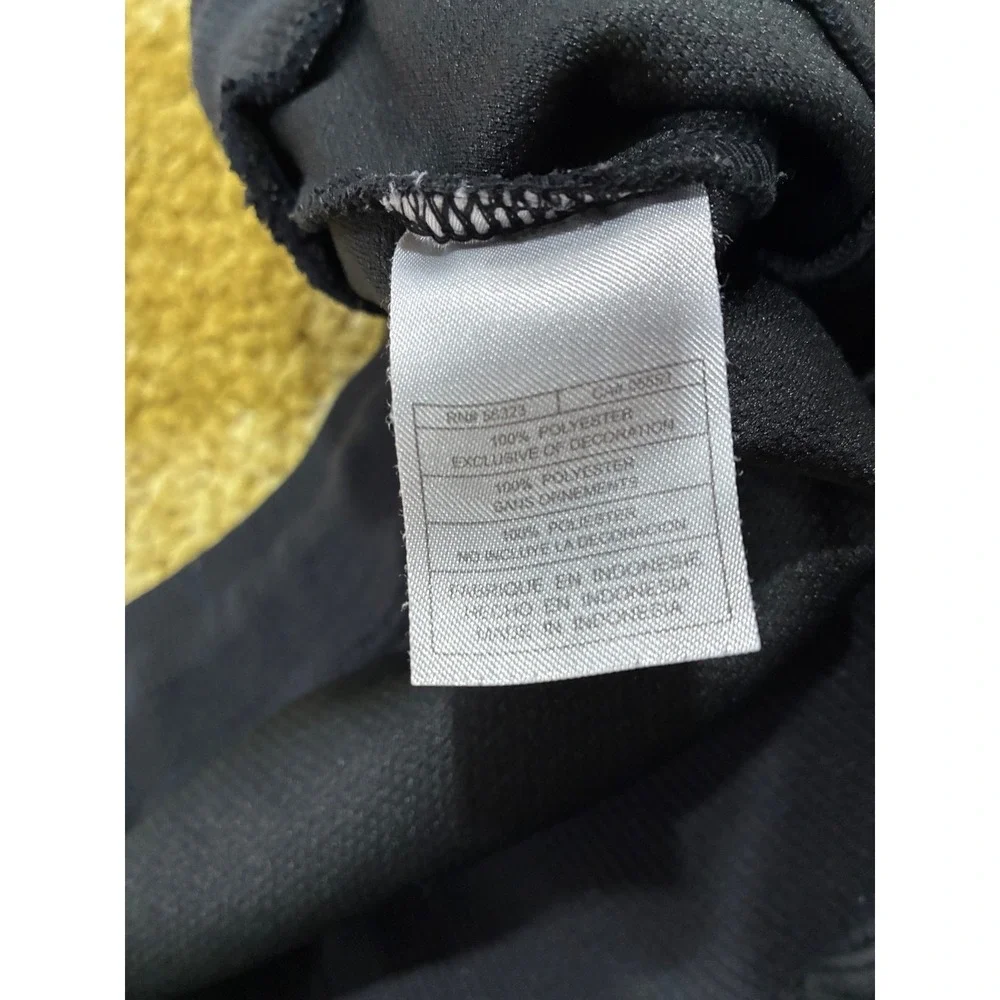 Nike Mens XL Black Wide Leg Athletic Track Pants Ankle Zip Back Pocket XL